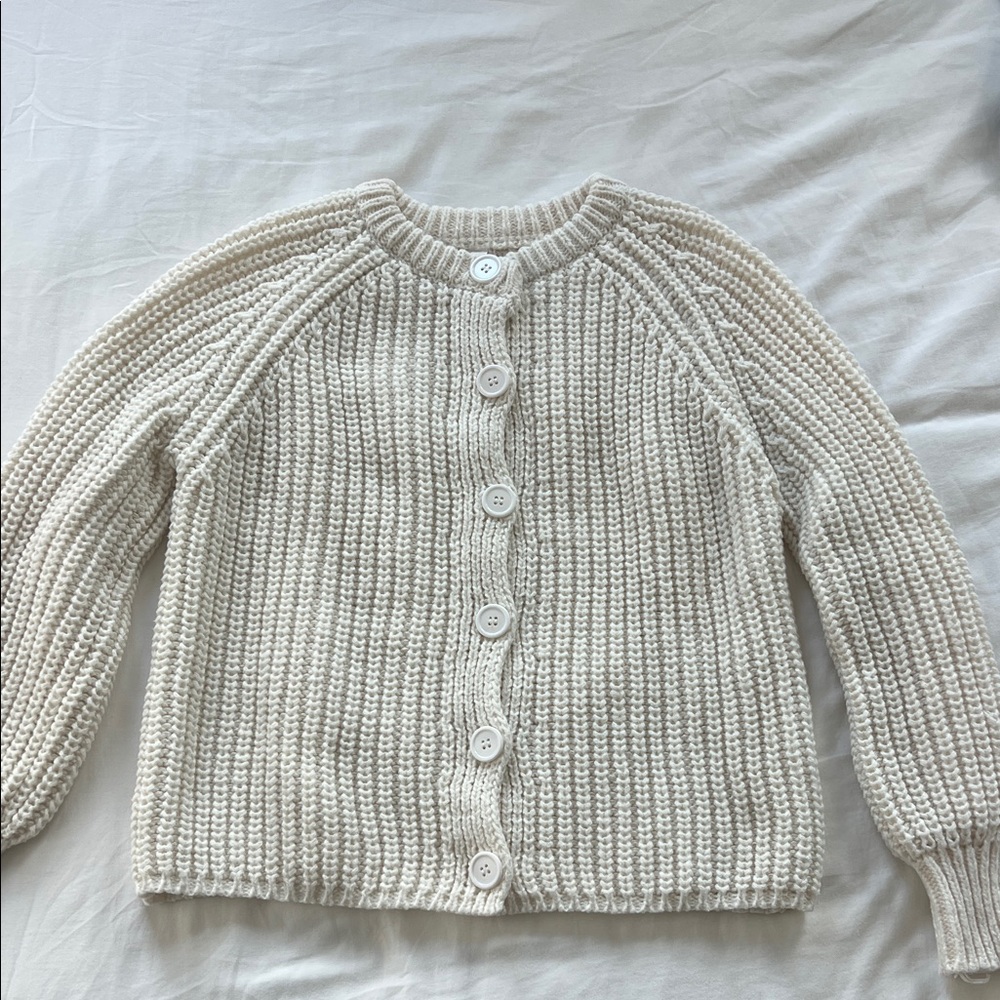 Classic Cream Knit Cardigan
